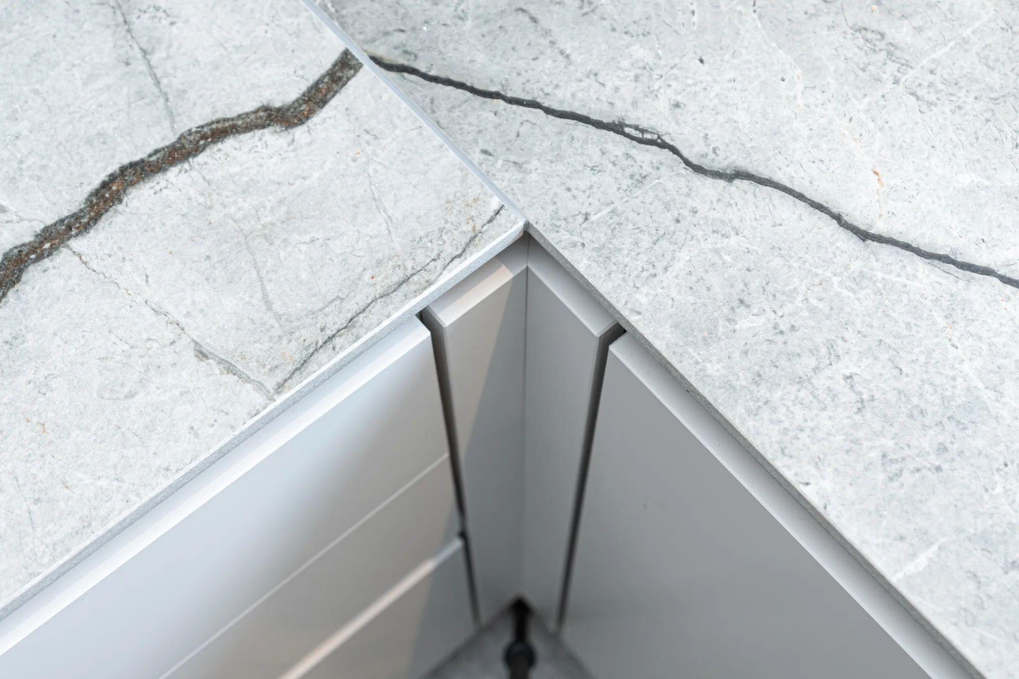Küche mit keramik Küchenarbeitsplatten Marazzi